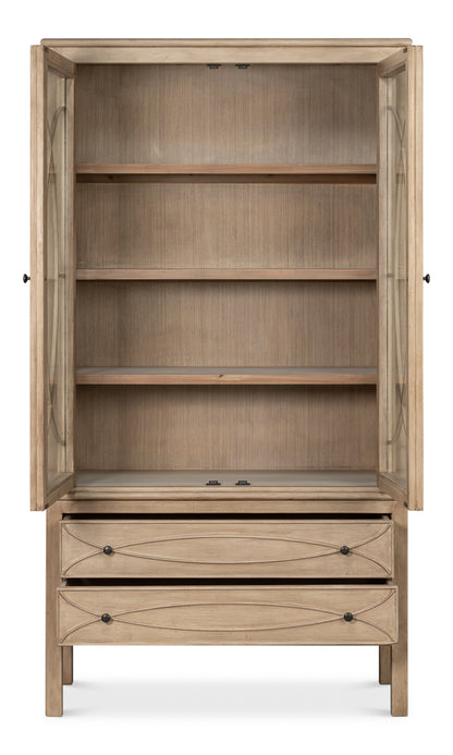 Cecile Bookcase- Beige - Chapin Furniture