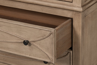 Cecile Bookcase- Beige - Chapin Furniture