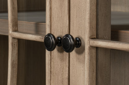 Cecile Bookcase- Beige - Chapin Furniture