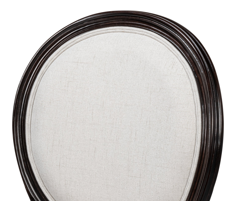 Hugo Oval Side Chair, Dark Brown- Set of 2 - Chapin Furniture