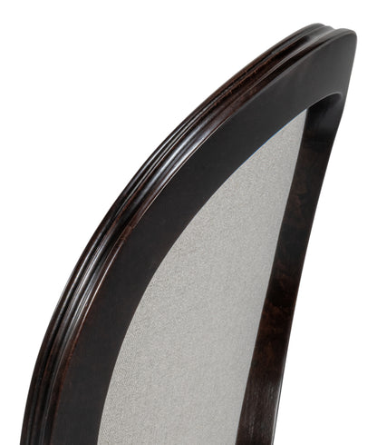 Hugo Oval Side Chair, Dark Brown- Set of 2 - Chapin Furniture