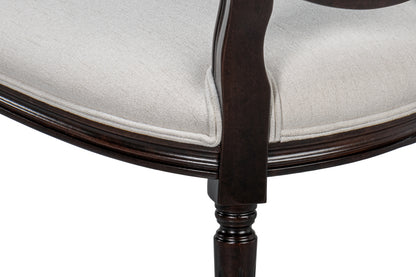 Hugo Oval Side Chair, Dark Brown- Set of 2 - Chapin Furniture