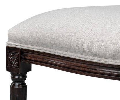 Hugo Oval Side Chair, Dark Brown- Set of 2 - Chapin Furniture