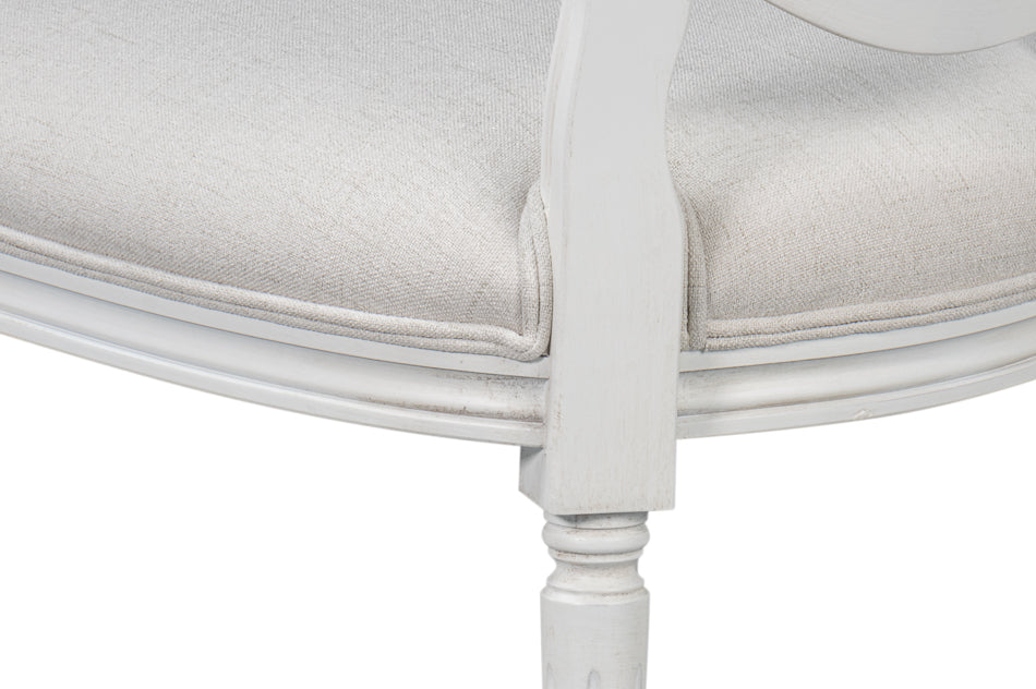 Hugo Oval Side Chair, Cortina White- Set of 2 - Chapin Furniture
