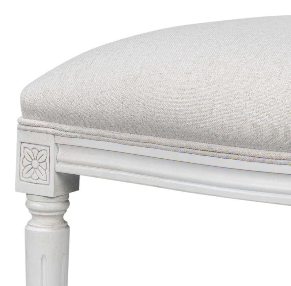 Hugo Oval Side Chair, Cortina White- Set of 2 - Chapin Furniture