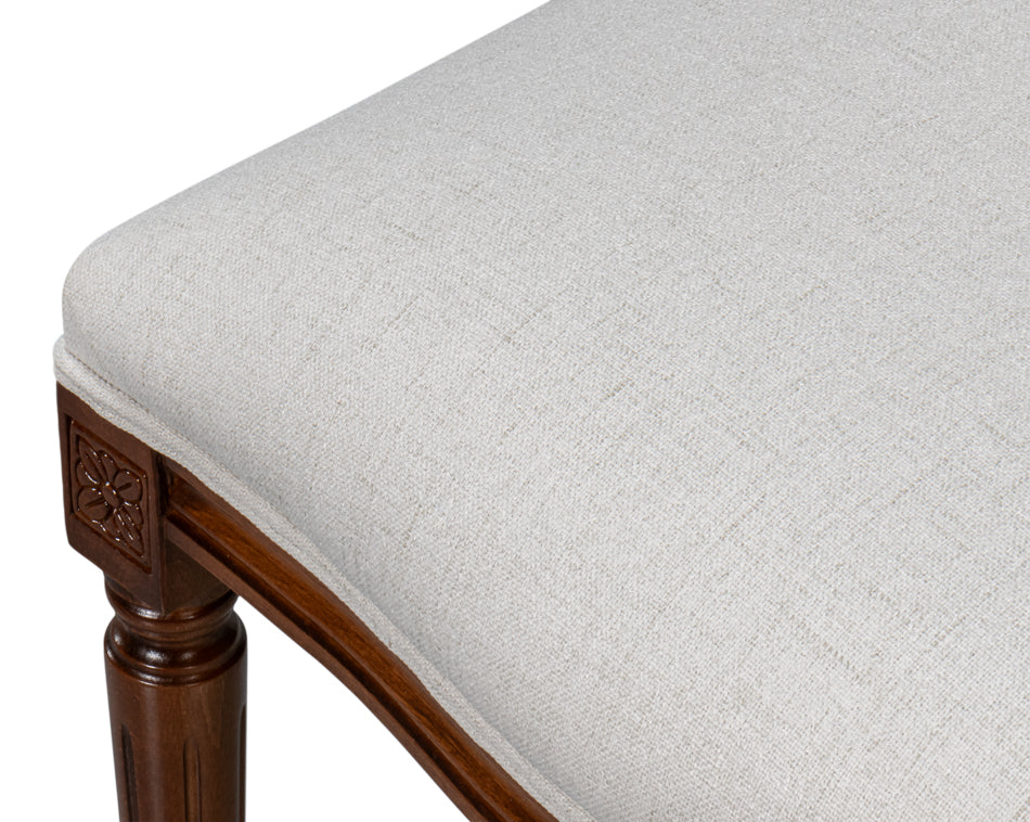 Hugo Oval Side Chair, Old World Walnut- Set of 2 - Chapin Furniture