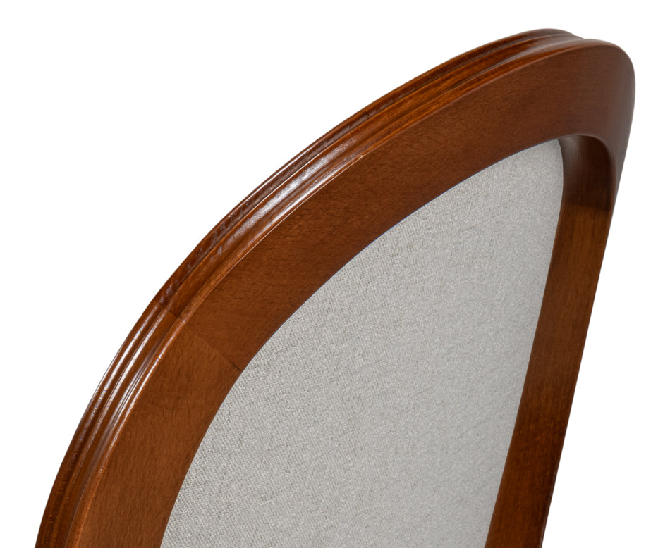 Hugo Oval Side Chair, Old World Walnut- Set of 2 - Chapin Furniture