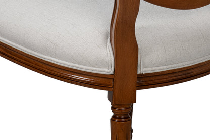 Hugo Oval Side Chair, Old World Walnut- Set of 2 - Chapin Furniture