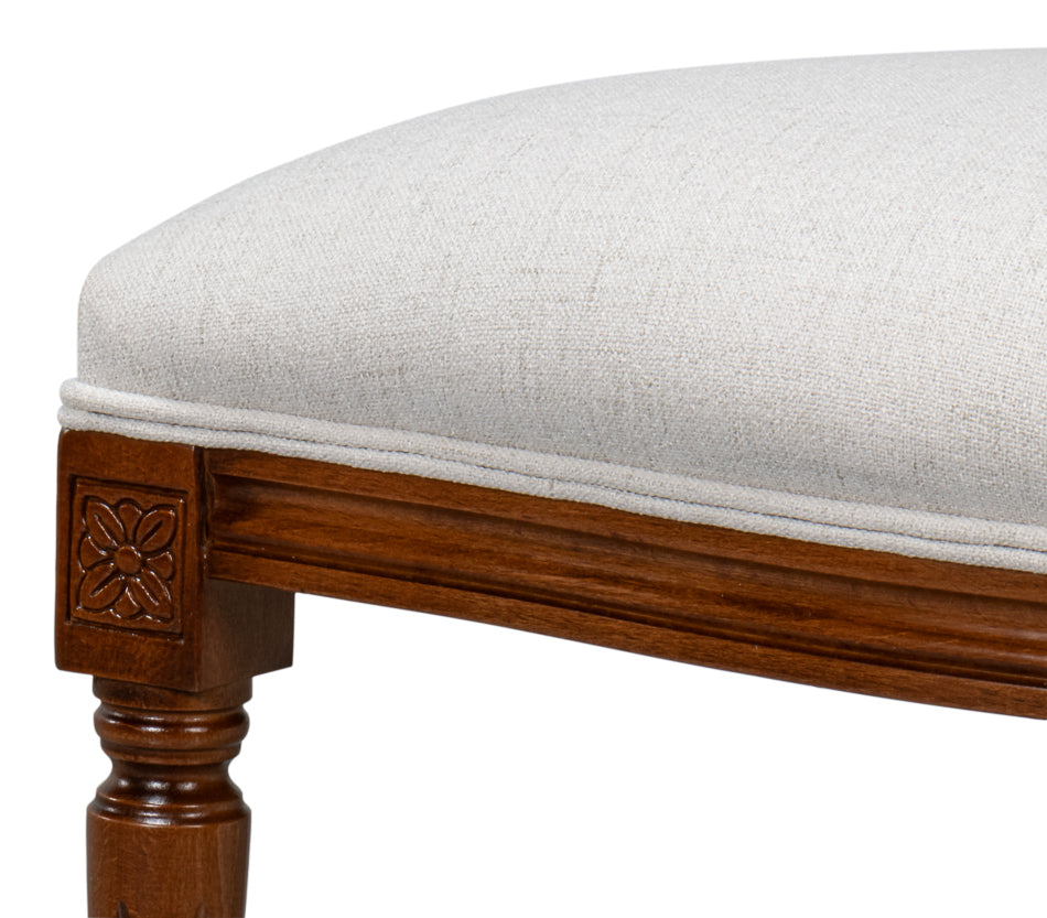 Hugo Oval Side Chair, Old World Walnut- Set of 2 - Chapin Furniture