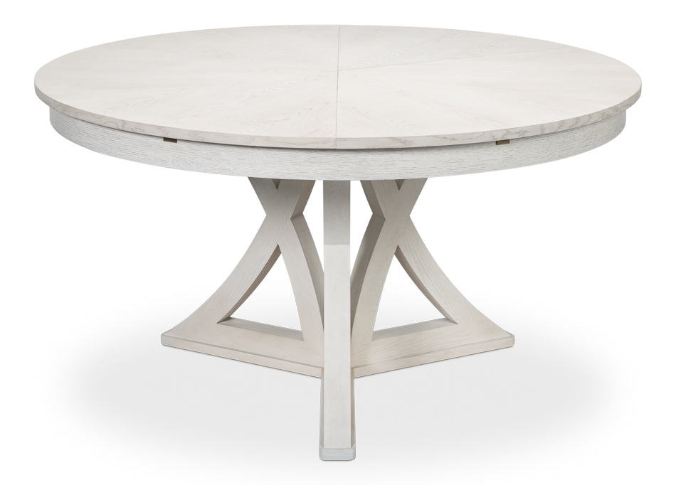Casual Jupe Medium Dining Table- Working White - Chapin Furniture
