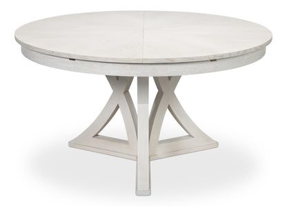 Casual Jupe Medium Dining Table- Working White - Chapin Furniture