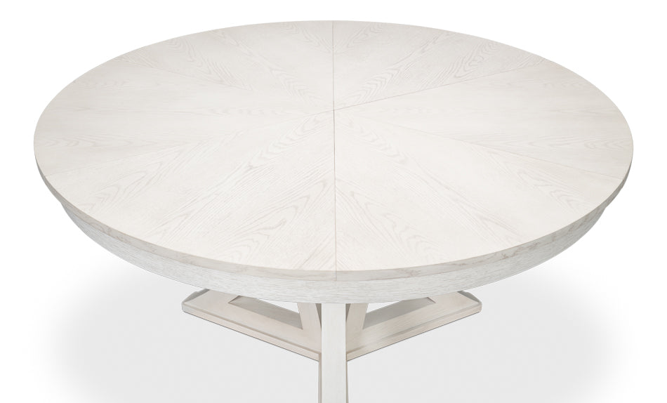 Casual Jupe Medium Dining Table- Working White - Chapin Furniture