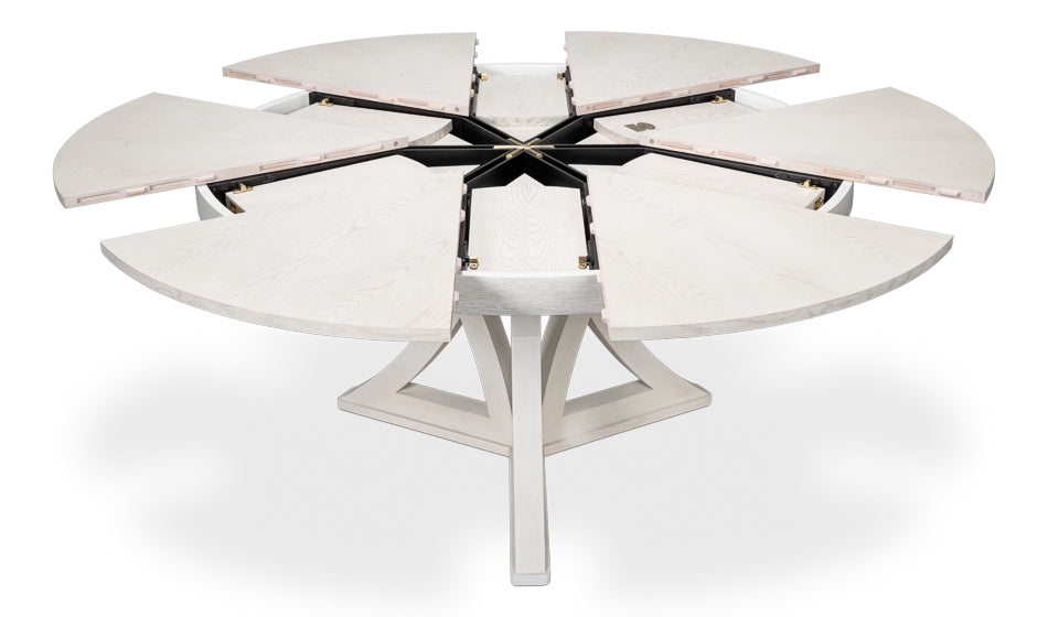 Casual Jupe Medium Dining Table- Working White - Chapin Furniture