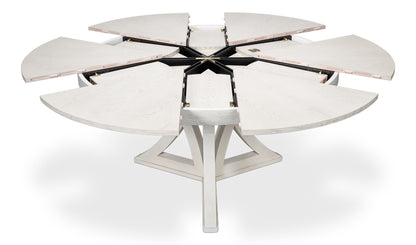 Casual Jupe Medium Dining Table- Working White - Chapin Furniture