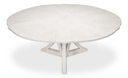 Casual Jupe Medium Dining Table- Working White - Chapin Furniture