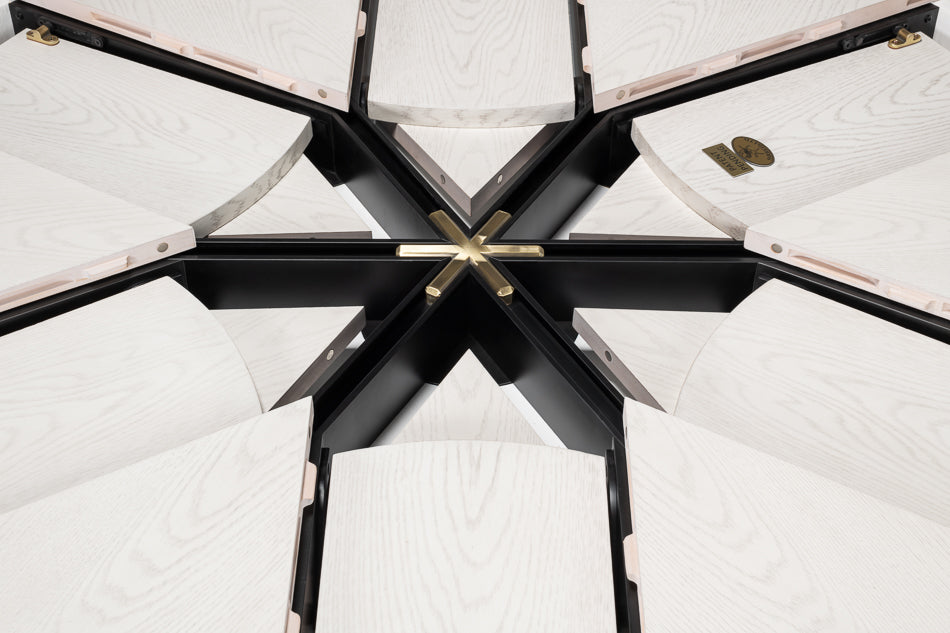 Casual Jupe Medium Dining Table- Working White - Chapin Furniture