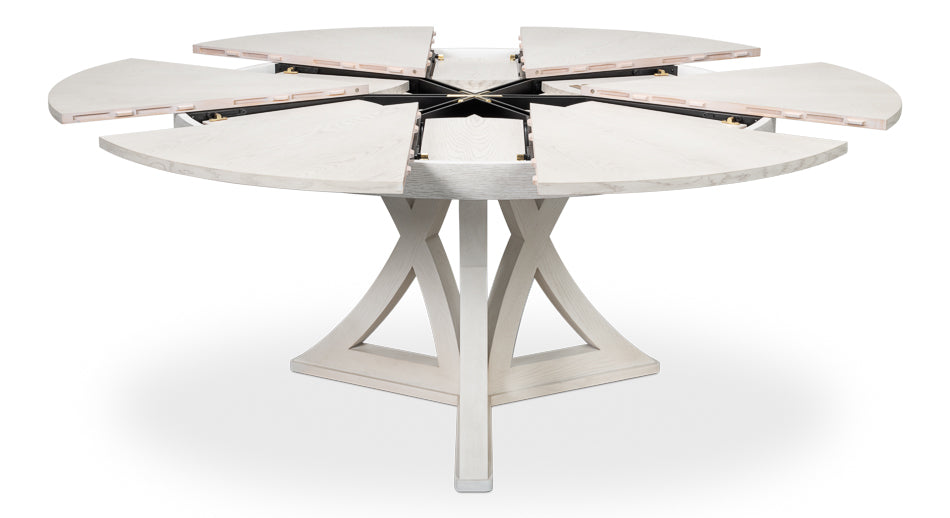 Casual Jupe Medium Dining Table- Working White - Chapin Furniture