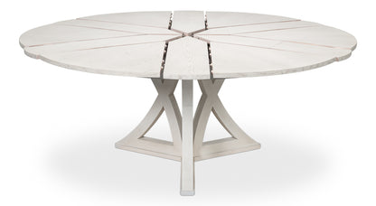 Casual Jupe Medium Dining Table- Working White - Chapin Furniture