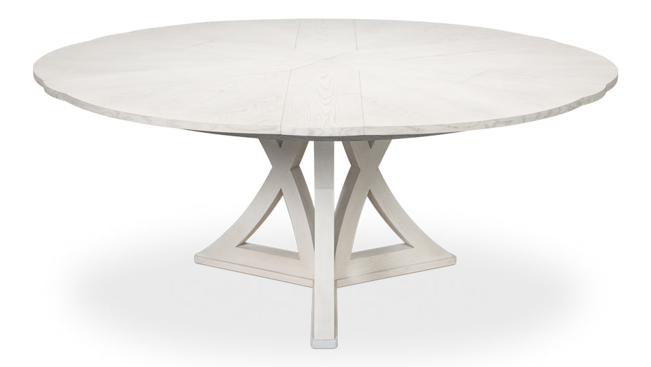 Casual Jupe Medium Dining Table- Working White - Chapin Furniture
