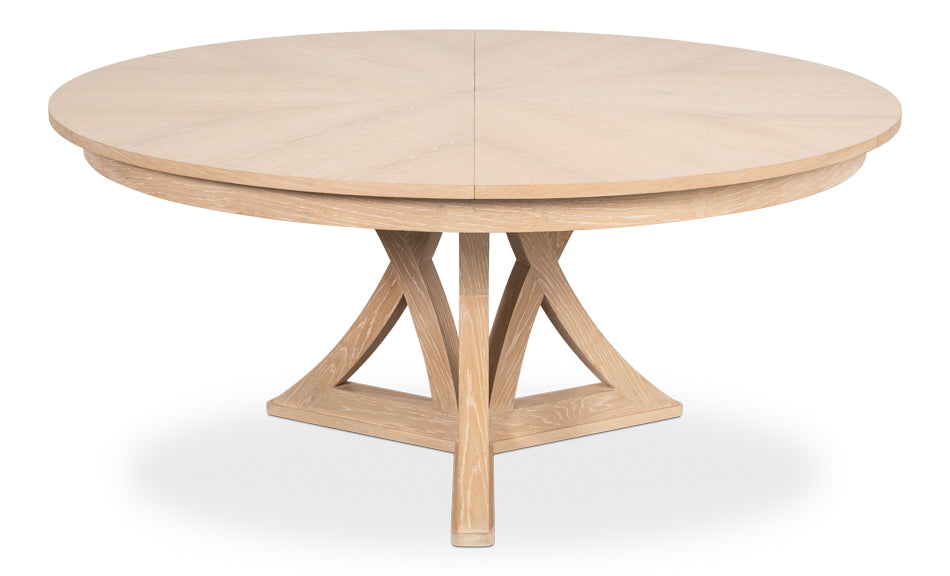 Casual Jupe Large Dining Table- Bleached Oak - Chapin Furniture