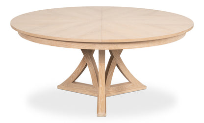 Casual Jupe Large Dining Table- Bleached Oak - Chapin Furniture
