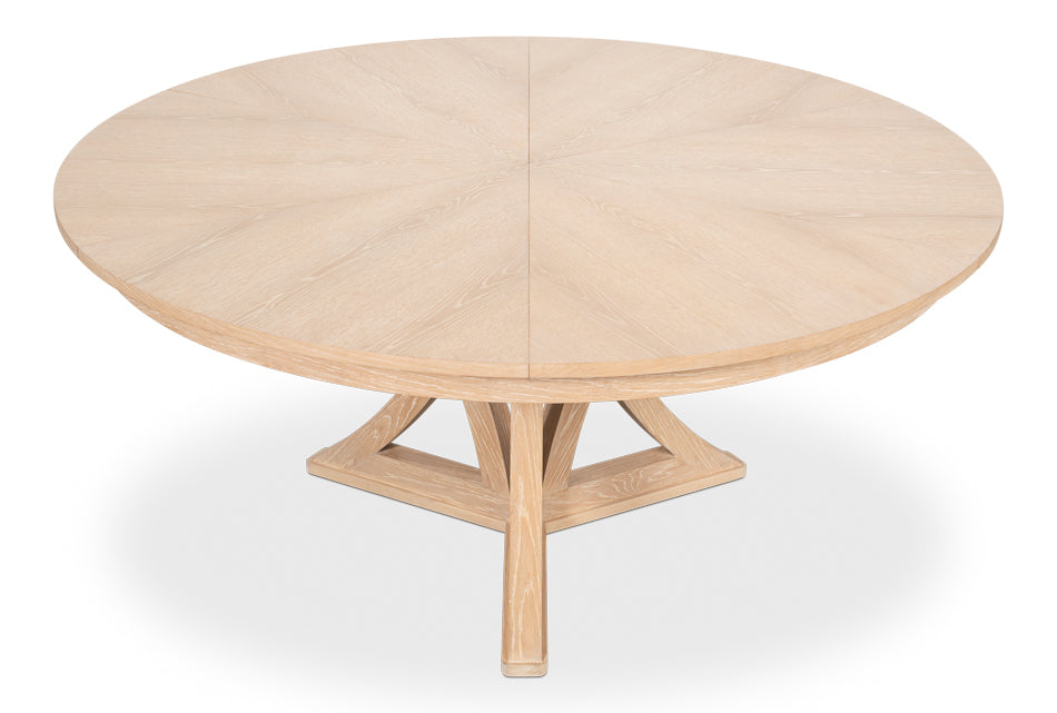 Casual Jupe Large Dining Table- Bleached Oak - Chapin Furniture