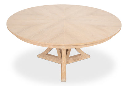 Casual Jupe Large Dining Table- Bleached Oak - Chapin Furniture
