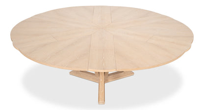 Casual Jupe Large Dining Table- Bleached Oak - Chapin Furniture
