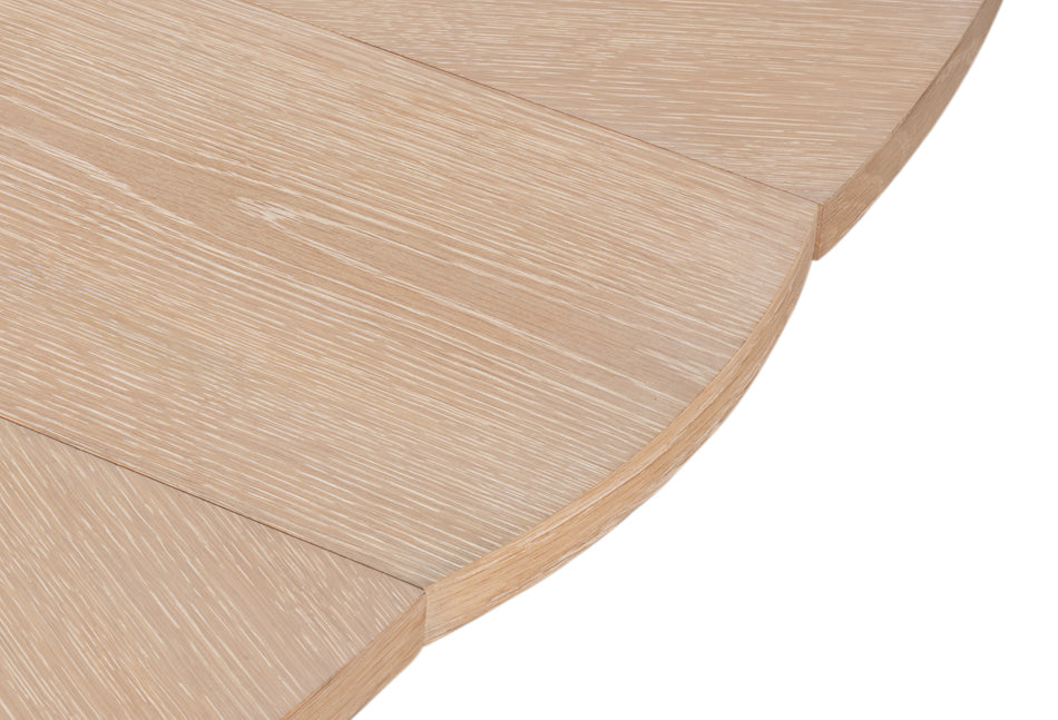 Casual Jupe Large Dining Table- Bleached Oak - Chapin Furniture