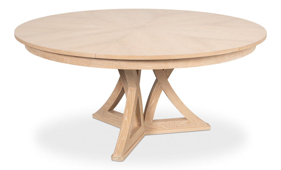 Casual Jupe Large Dining Table- Bleached Oak - Chapin Furniture
