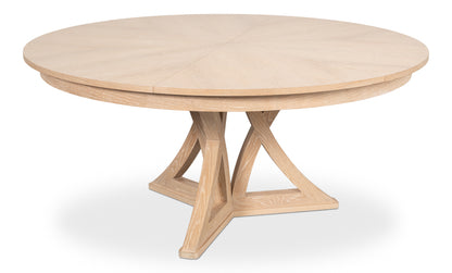Casual Jupe Large Dining Table- Bleached Oak - Chapin Furniture
