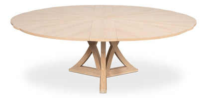 Casual Jupe Large Dining Table- Bleached Oak - Chapin Furniture