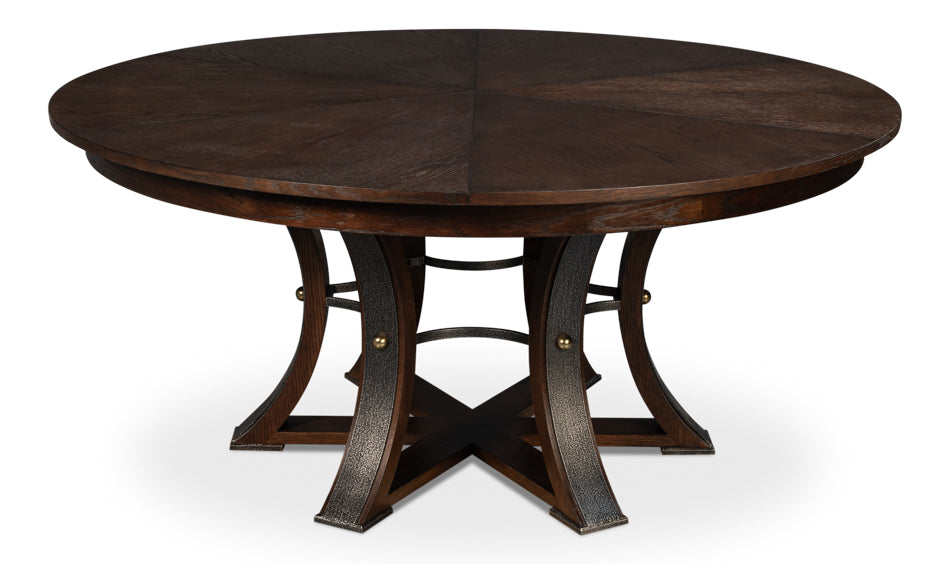 Tower Jupe Large Dining Table- Burnt Brown - Chapin Furniture