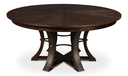 Tower Jupe Large Dining Table- Burnt Brown - Chapin Furniture
