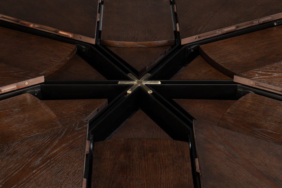 Tower Jupe Large Dining Table- Burnt Brown - Chapin Furniture