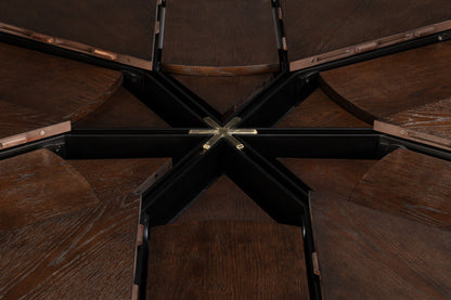 Tower Jupe Large Dining Table- Burnt Brown - Chapin Furniture