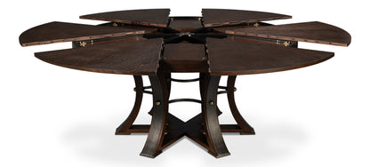Tower Jupe Large Dining Table- Burnt Brown - Chapin Furniture