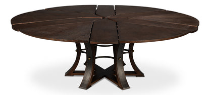 Tower Jupe Large Dining Table- Burnt Brown - Chapin Furniture