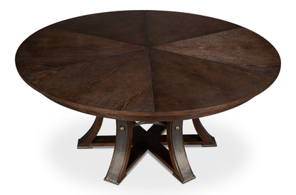 Tower Jupe Large Dining Table- Burnt Brown - Chapin Furniture