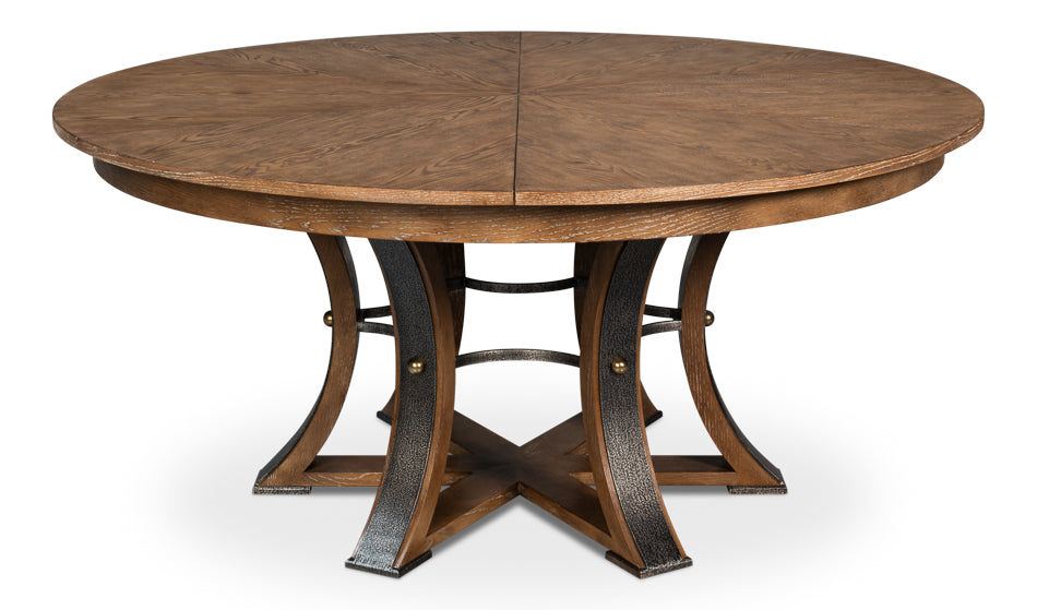 Tower Jupe Large Dining Table- Light Mink - Chapin Furniture