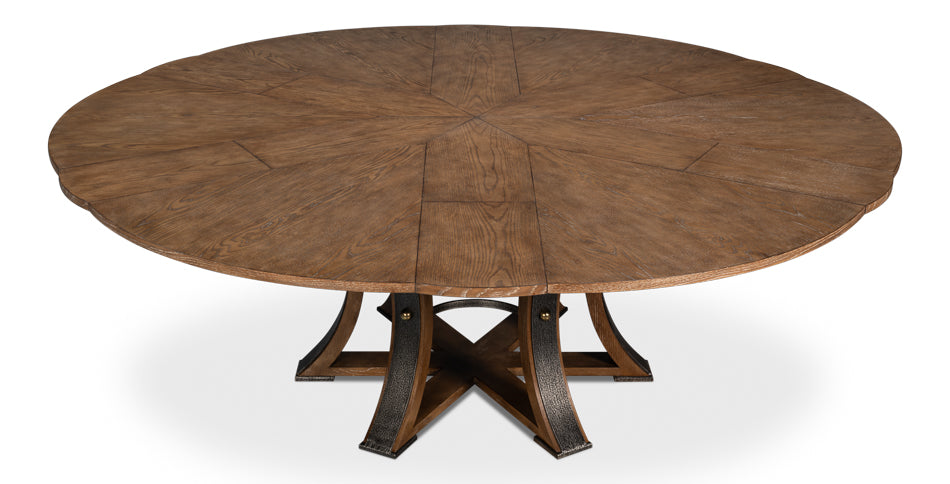 Tower Jupe Large Dining Table- Light Mink - Chapin Furniture