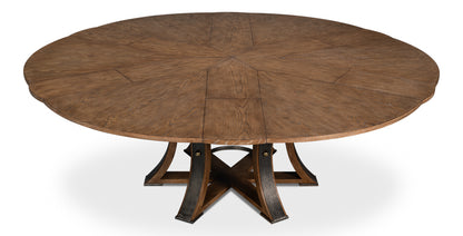 Tower Jupe Large Dining Table- Light Mink - Chapin Furniture