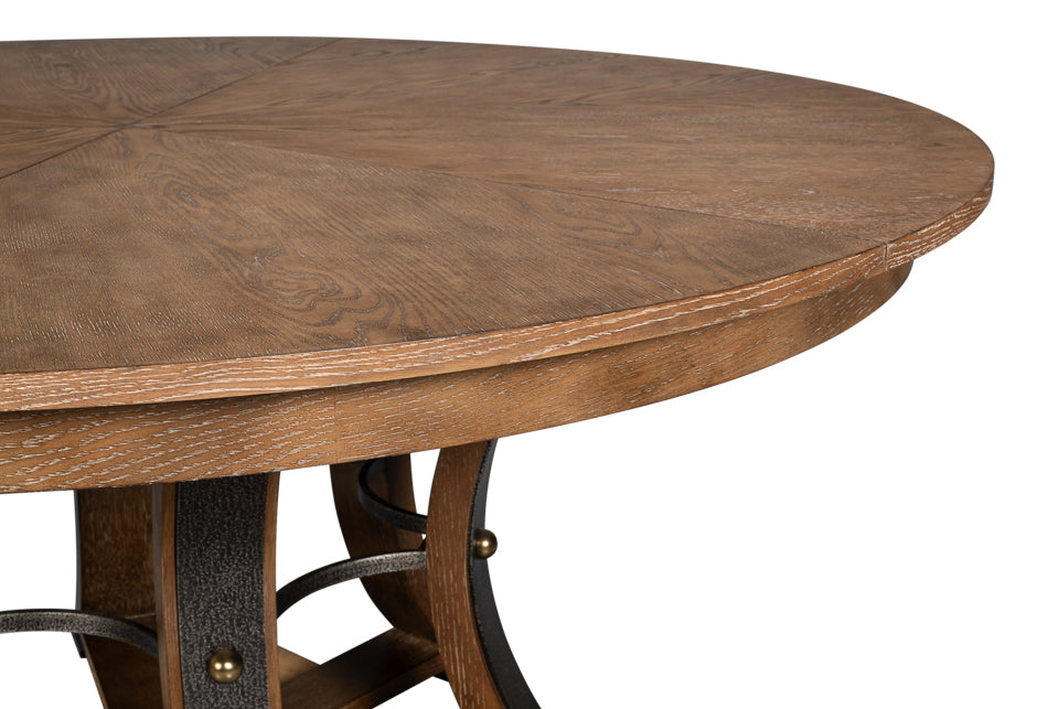 Tower Jupe Large Dining Table- Light Mink - Chapin Furniture