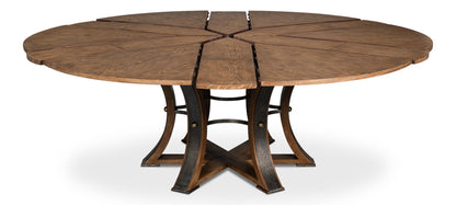 Tower Jupe Large Dining Table- Light Mink - Chapin Furniture