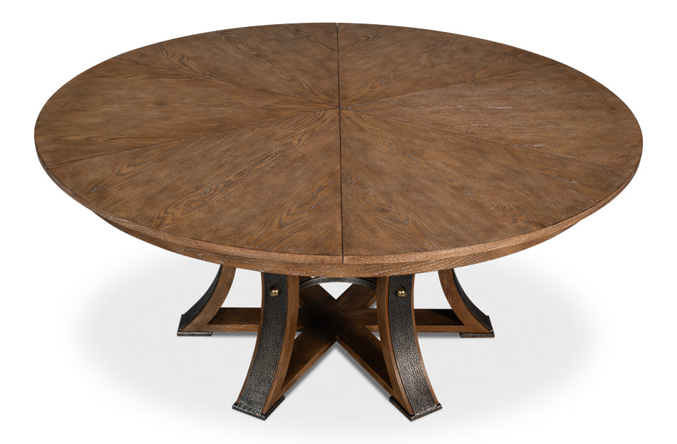 Tower Jupe Large Dining Table- Light Mink - Chapin Furniture