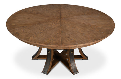 Tower Jupe Large Dining Table- Light Mink - Chapin Furniture