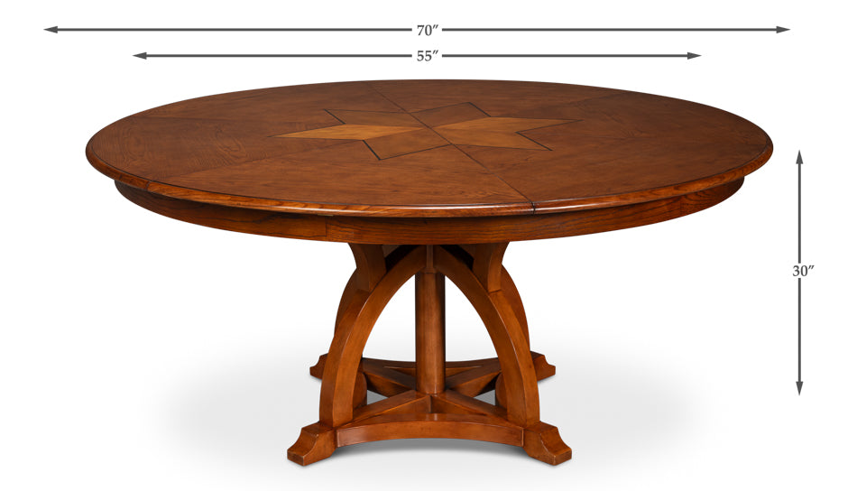 Austin Jupe Medium Dining Table- Walnut - Chapin Furniture