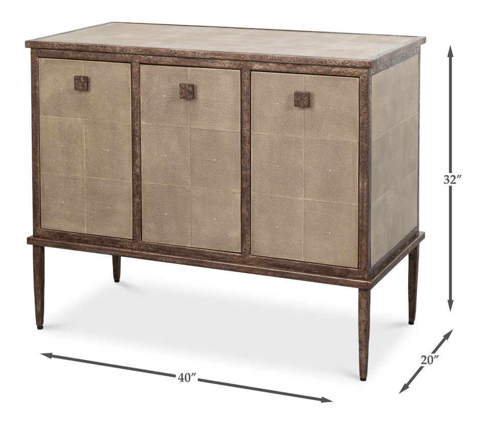 Roland Sideboard, Shagreen- Charcoal Grey - Chapin Furniture