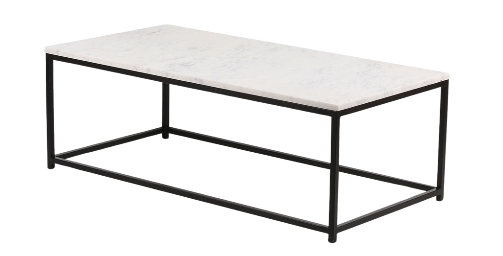 Loral Coffee Table-White Marble - Chapin Furniture