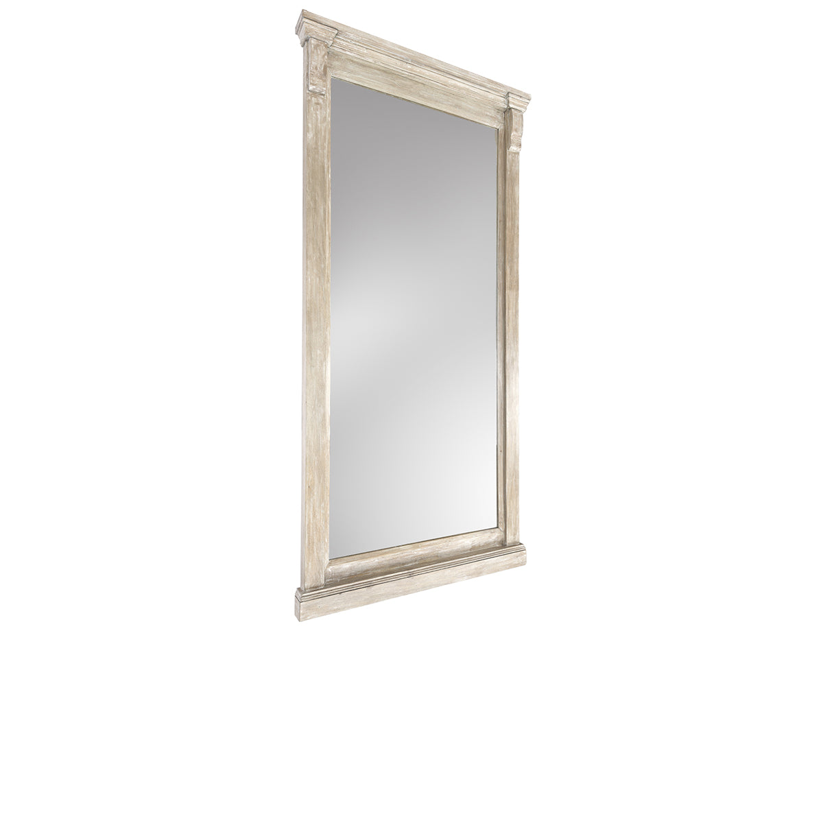 Adelaide Floor Mirror- White Wash - Chapin Furniture